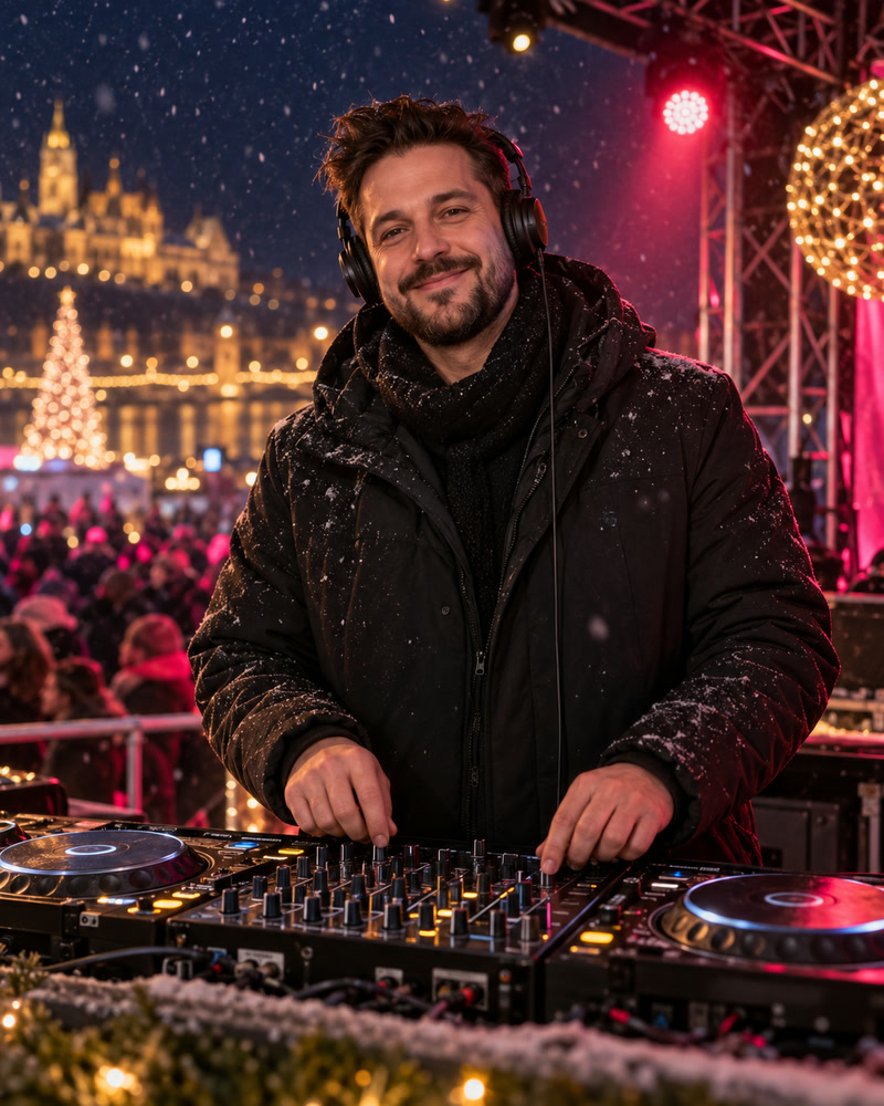Kovács Dani DJ a pult mögött