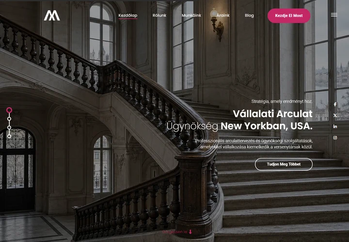 Komplex vállalati marketing és arculattervező ügynökség – a sablon nyitóoldala