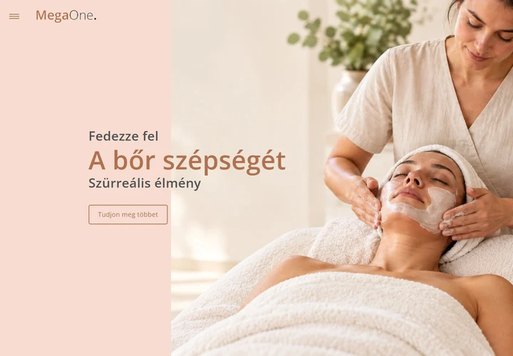 Kényeztető gyógynövényes masszázs és testterápiás szalon – a sablon nyitóoldala